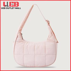 UEB Shoulder Bag for Women Quilted Underarm Bag Nylon Adjustable Strap Shoulder Purse with Zipper Hobo Bag for Work Travel