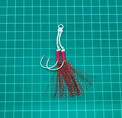 Anh A06 Strong Assist Hooks Set for Fishing Lures Jigging Blue Red Green Yellow
