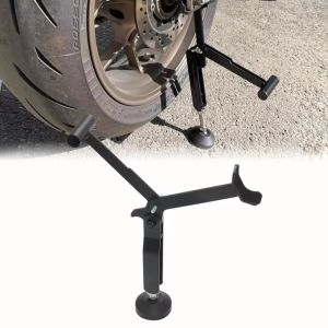 DOWNA Heavy Duty Motorcycle Lifting Frame Universal Stable Structure Motorcycle Support Stand Professional Adjustable Foldable Lift Stand Motorcycle Accessories