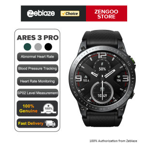 Zentronix Group Zeblaze Ares 3 Pro Smart Watch Ultra HD AMOLED Display Voice Calling 100+ Sports Modes 24H Health Monitor Smartwatch