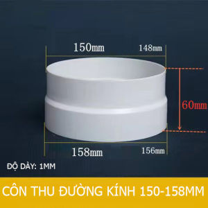 Côn thu ngoại cỡ Bộ chuyển đổi ống lỡn sang ống nhỏ nhiều cỡ từ 79-97 100-116 120-146 150-156 160-167 170-177 180-200m...