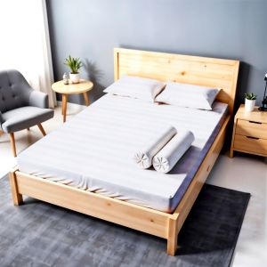 Eiyogen - Sprei Set 180x200cm Motif Polos Emboss Mewah Dan Elegan