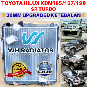 TOYOTA HILUX KDN165/167/190 SR TURBO 36mm(Triple Layer) TOP QUALITY AUTO/MANUAL Radiator Tangki Air