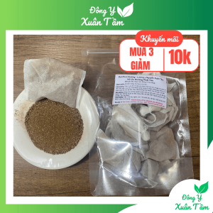 Bột gội đầu thảo dược Đông Y Xuân Tầm-Dược liệu thiên nhiên giải độc da đầugàu ngứa bịch 10 túi lọc