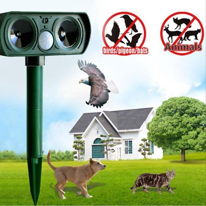 Solar Powered Ultrasonic Pest Repeller Motion penghalau haiwan luar ...