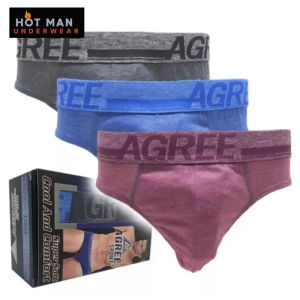 Agree 2323 Celana Dalam Pria isi 3 Pcs (1 Box) 0riginal CD Harga satu Box