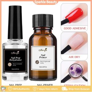2 in 1 15ML Nail Primer Nail Prep Dehydrate Base Top Coat Gel Nail Polish No Need of UV LED Lamp Nail Art Varnish Manicure