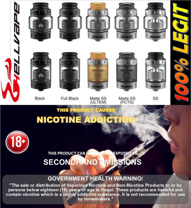 Hellvape Destiny RTA 24mm (single coil) | Lazada PH