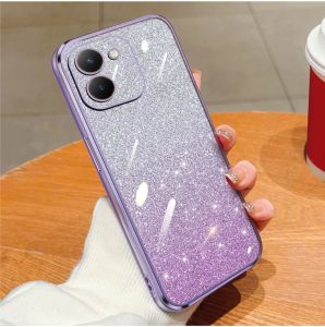 PROMO Soft Case Vivo Y27s Y27 Luxury Gliter TPU Premium Silicon Plating Clear