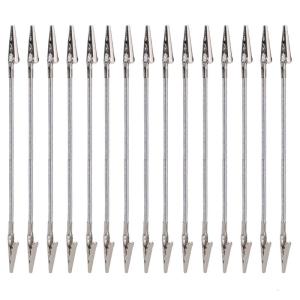 15Pieces Foldable Double Clip Insect Coil Stand Metal Hose Flexible Insenses Stick Holder Clamps For Outdoor Activity