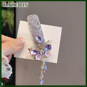 RAZIE BIN 1pcs Hoa tóc clip cho phụ nữ pha lê ngọc trai tua BB Clip hợp thời trang barrettes tóc phụ kiện