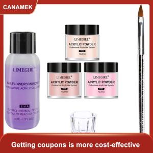 【CANAMEK】 Acrylic Nail Kit Bột Tinh Thể Lỏng Cup 1 Mảnh Thiết Lập Cho Thực Hành Nhà DIY Nail Art Salon Công Cụ Cho Người Mới Bắt Đầu