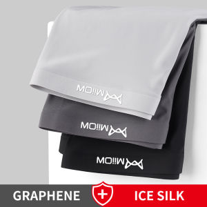 CMENIN  3Pcs Băng Lụa Nam Quần Lót Boxer Quần Lót Nam Thoải Mái Graphene Gợi Cảm Quần Lót Võ Sĩ Quần Short Nam Boxershorts 4XL MRY005