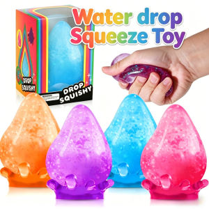 NeeDoh Water Drop Squishy Toys for Kids Dreamy Color Stress Relief Safe TPR Material Fidget Gift