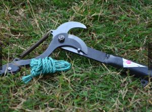 Gunting Gergaji Pemotong Dahan / Gunting Alat Pruning Pohon Tinggi Tarik / Pemetik Buah Durian Rambutan Mangga Alpukat Sabit Bahan Baja Tebal Kuat Tajam