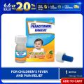 Biogesic for Kids 100mg Orange Drops 15ml (for Babies Fever and Pain Relief). 