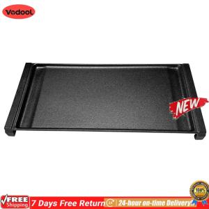 [VODF] 19.3 X 9.1inches Iron Griddle Pan Rectangular Griddle Pancake Griddle Top Griddle for Open Flame and Induction Cooktop