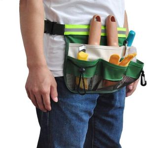 HARRIET DECOR Multifunctional Garden Tool Belt Bag Portable Adjustable Cleaning Tool Bag Easy To Carry and Store. Oxford Cloth Tool Waist Apron with Pockets Construction Tool