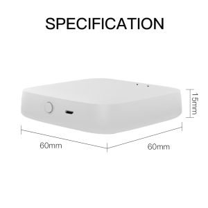 Tuya Zigbee Smart Home Hub - Wireless Gateway for Lights Switches Sensors | Dual-Mode Mini Bridge
