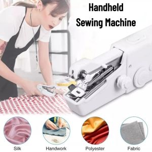Portable Mini Handheld Sewing Machine Cordless Household Simple Sewing Tools Electric Needlework Quick Repair Clothes Mesin jahit pegang tangan