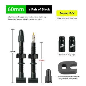 SJJL 45/60/80mm Van điều chỉnh lốp xe đạp Van Presta Nhiều màu sắc Van khí FV Presta Chất lượng cao Thanh nhôm Đầu phun lốp xe Phụ tùng xe đạp