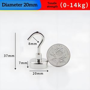 Heavy Duty Magnetic Hooks Wall Hooks Hanger Key Hanging Hanger for Hanging Magnetic Hanger with Strong Grip and Durable Design