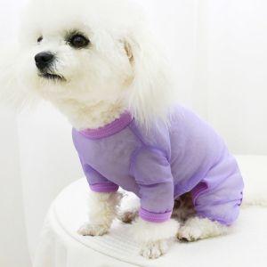OUTOPEN Breathable Dog Sunscreen Clothes Sun-proof Thin Mesh Dog Cooling Jumpsuit Dog Cooling Vest Mosquito Proof Four-Legged Clothing Summer Season