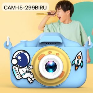 Kamera Anak Mini Camera Bisa Games Foto Video 1080p Layar IPS Single Shots Baterai Cas Portable SD card jual Pisah
