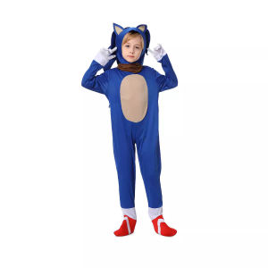 Halloween Costume Hedgehog Blue Sonic Costume Super Sonic Boy sonic Sonic performance costume