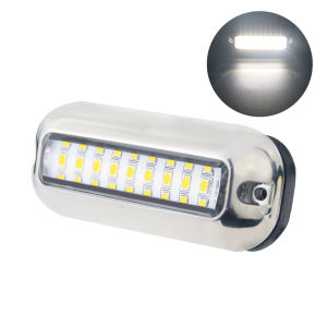 27 LED Marine Stainless Steel Underwater Light White Blue Green