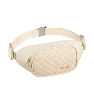 WATERFLY Chest bag Fanny Pack Waist Bag fashion Belt Bags with 3 Zipper Pockets Adjustable Strap Crossbody Bum Bag waist pack Fit All Phones Casual Waist Pouch for Travel Shopping Walking Running Cycling