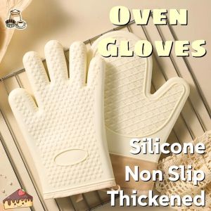 Silicone Baking Oven Gloves Microwave Cooking Baking Glove Non Slip Thicken Gloves Kitchen Essential