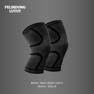 Deker Lutut Elastis Bahan Premium / KneePad Pelindung Lutut Suport Brace Sport