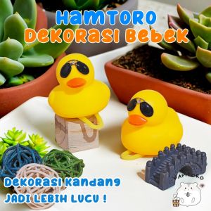 Rubber Ducky Mainan Hiasan Kandang Hamster/Mainan Anak