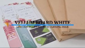 10 Sheets RAMBO Vellum Board Short 180gsm High Quality Cardstock Thick White Paper Printable Blank Board for Certificates Posters Business Cards Arts and Crafts Works with Laser and Inkjet Printers Reliable Quality Stationery