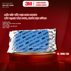 Đất sét tẩy làm sạch bụi sơn bám thân xe kính xe 3M 38070 - 200g