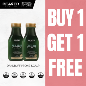 [B1G1 Promo] Beaver Beauty Naturals Tea Tree Purifying Shampoo 350ml - Anti-Dandruff & Scalp Health Formula