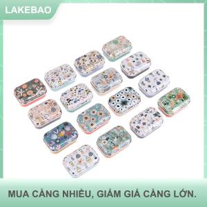 【LAKEBAO】 Mini tinplate niêm phong Jar Đóng gói hộp đồ trang sức Kẹo hộp lưu trữ di động lon