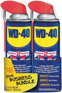 WD-40 Original Formula Multi-Use Product with SMART Straw Sprays 2 Ways 14.4 OZ [2-Pack]