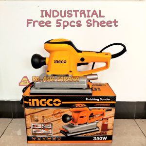 Mesin Amplas Kotak 110x220mm INGCO FS35028 Finishing Sander Jepit