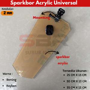Spakbor Akrilik Anti Ciprat Sepakbor Universal Motor