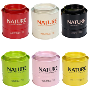 Rustproof Stackable Teas Canister Round Airtight Sealing Tin Container For Dry Coffee Bean Storage Organizers