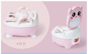 ชุดห้องน้ำเด็ก แบบมีกราฟิกการ์ตูน น่ารัก สำหรับฝึกขับถ่าย วัสดุพลาสติก ปลอดภัย 0-5 ปี