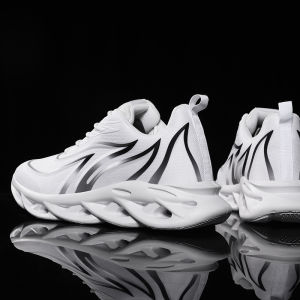 Helong รองเท้าวิ่งสําหรับผู้ชายรองเท้ากีฬาผู้ชายรองเท้าวิ่งออกกําลังกายกลางแจ้งที่มีน้ําหนักเบาระบายอากาศผู้ชายรองเท้าถุงเท้าผู้ชายรองเท้าผ้าใบ