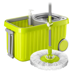 ชุดถังปั่นสแตนเลส Spin Mop ชุดถังปั่นพร้อมไม้ถู ไม้ม๊อบดันฝุ่น ชุดถังปั่น ถังปั่น ชุดถังปั่นม๊อบ ชุดถังปั่นไม้ถูพื้น ไม้ถูพื้น