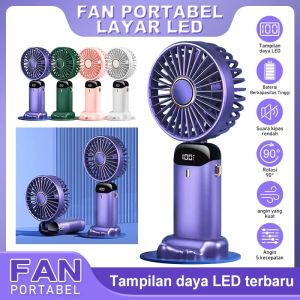 Kipas Angin Mini Portable Digital Display FAN 15000 mAh