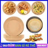 Set 100 Tờ Giấy NẾN VÀNG Lót Nồi Chiên Không Dầu Hình Tròn Dùng Lót Thực Phẩm Giảm Thiểu Tối Đa Dầu Mỡ Bám Vào Nồi Chiên