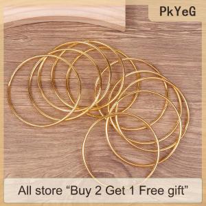 [COD] PkYeG Tool 10 Pack 3 Inch Gold Dream Catcher Metal Rings Hoops Macrame Ring For Dreamcatchers And Crafts