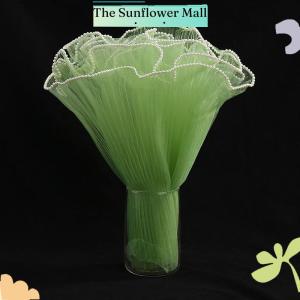 Sunflower 28cmx1M Flower Wrapping Paper Wave Yarn Florist Bouquet Packaging Lace Mesh Florist Bouquet Gift Packaging Supplies