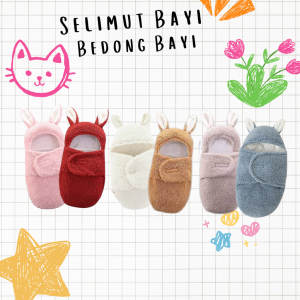 Sellimut Bayi Bedong Bayi Instan Newborn Selimut Bayi Karakter